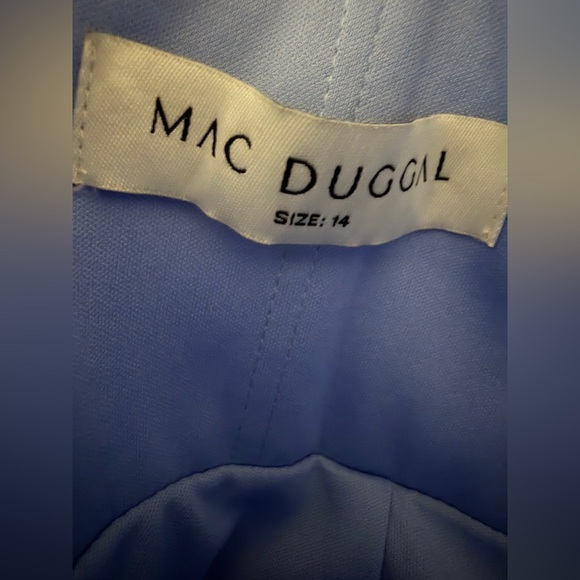 Mac Duggal Strapless Sky Blue Dress - Picture 5 of 10